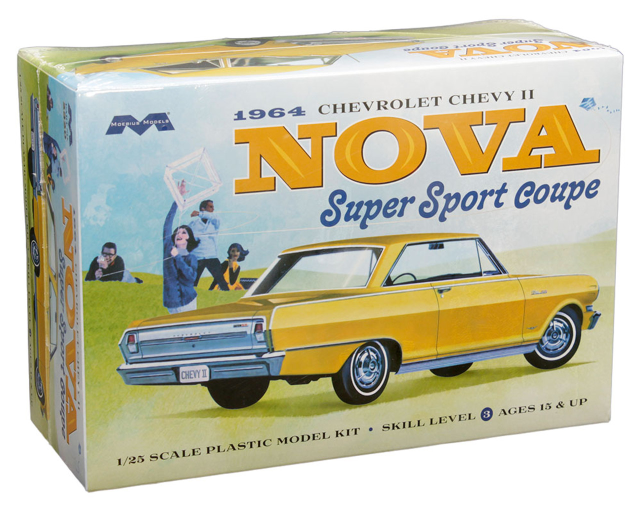 Moebius Models 2320 1964 Chevy Nova Super Sport 1/25 Model Kit - Small  Addictions RC