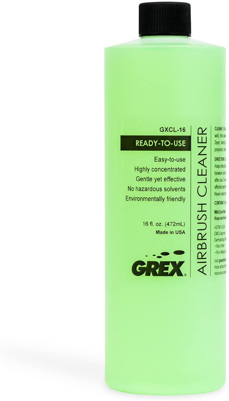 Grex Airbrush Cleaner - Ready to Use, 16 fl oz