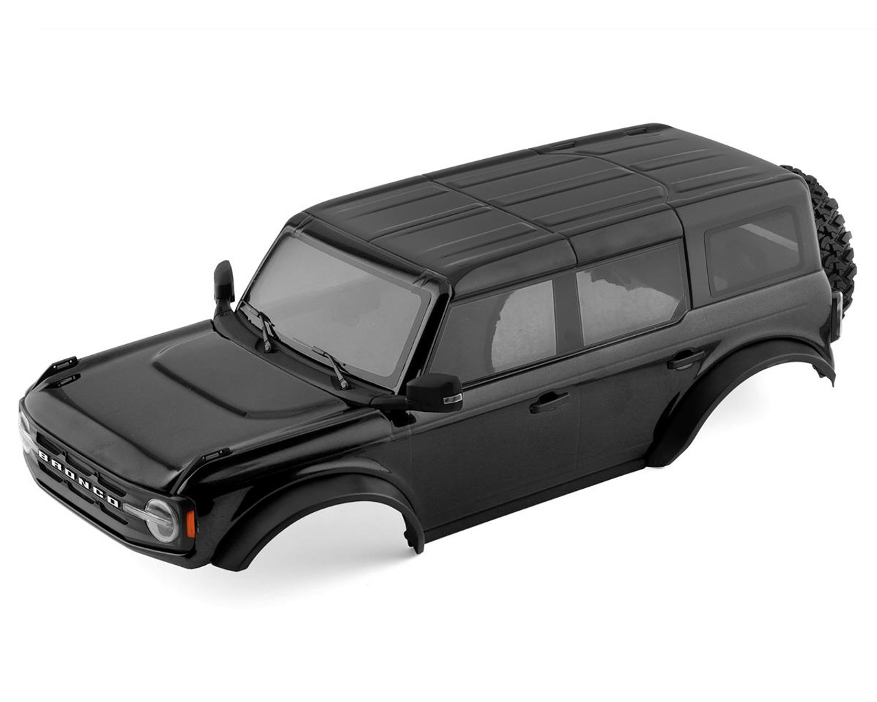 Traxxas 9211T Shadow Black Ford Bronco 2021 Body, Complete (Requires #8080X Inner Fenders)
