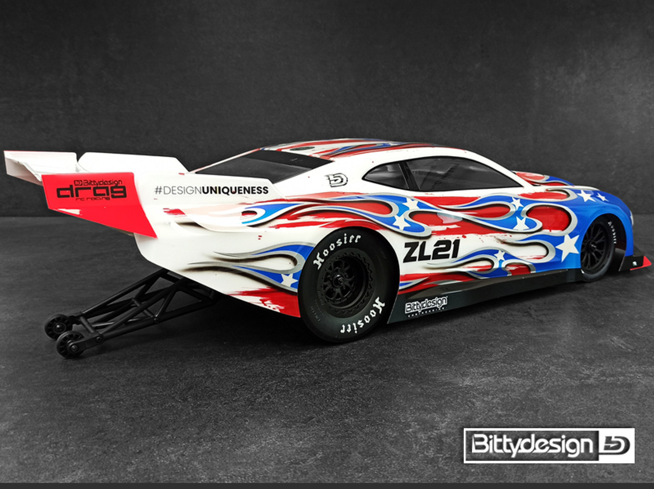 Bittydesign ZL21 1/10 Pro No Prep Street Eliminator Drag Racing Body (Clear)