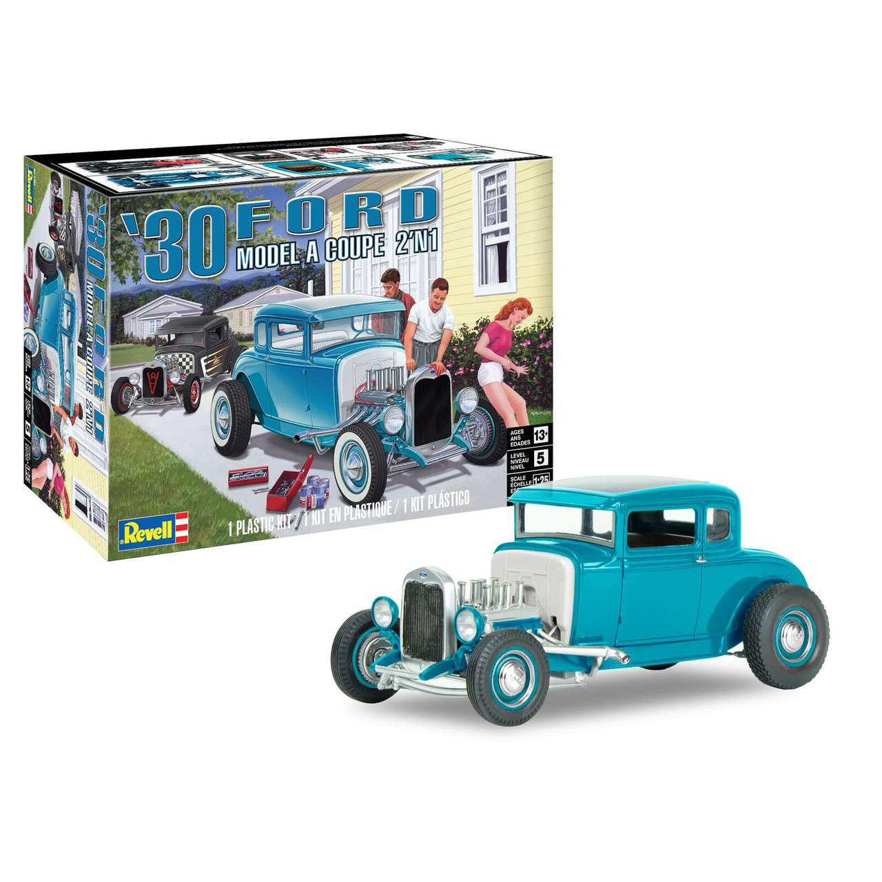 Revell 854464 1:25 1930 Ford Model A Coupe 2N1 Model Kit