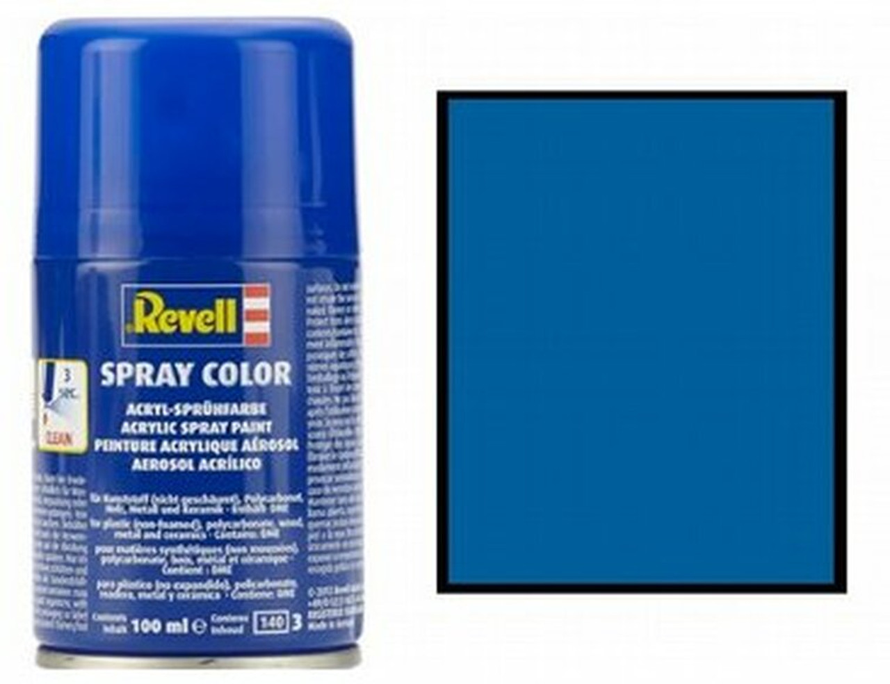 Revell-Paint Blue Gloss Spray Hobby and Model Acrylic Paint #34152