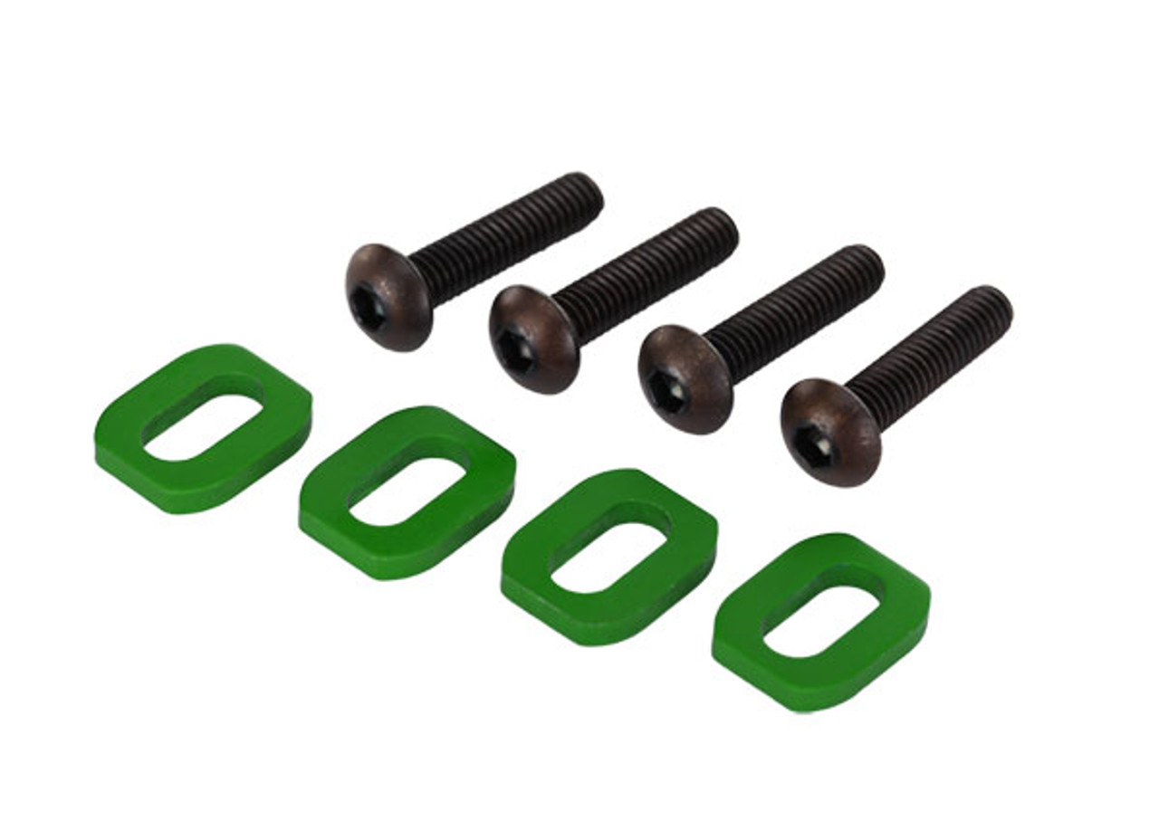 Traxxas 7759G Green Aluminum Motor Mount Washers