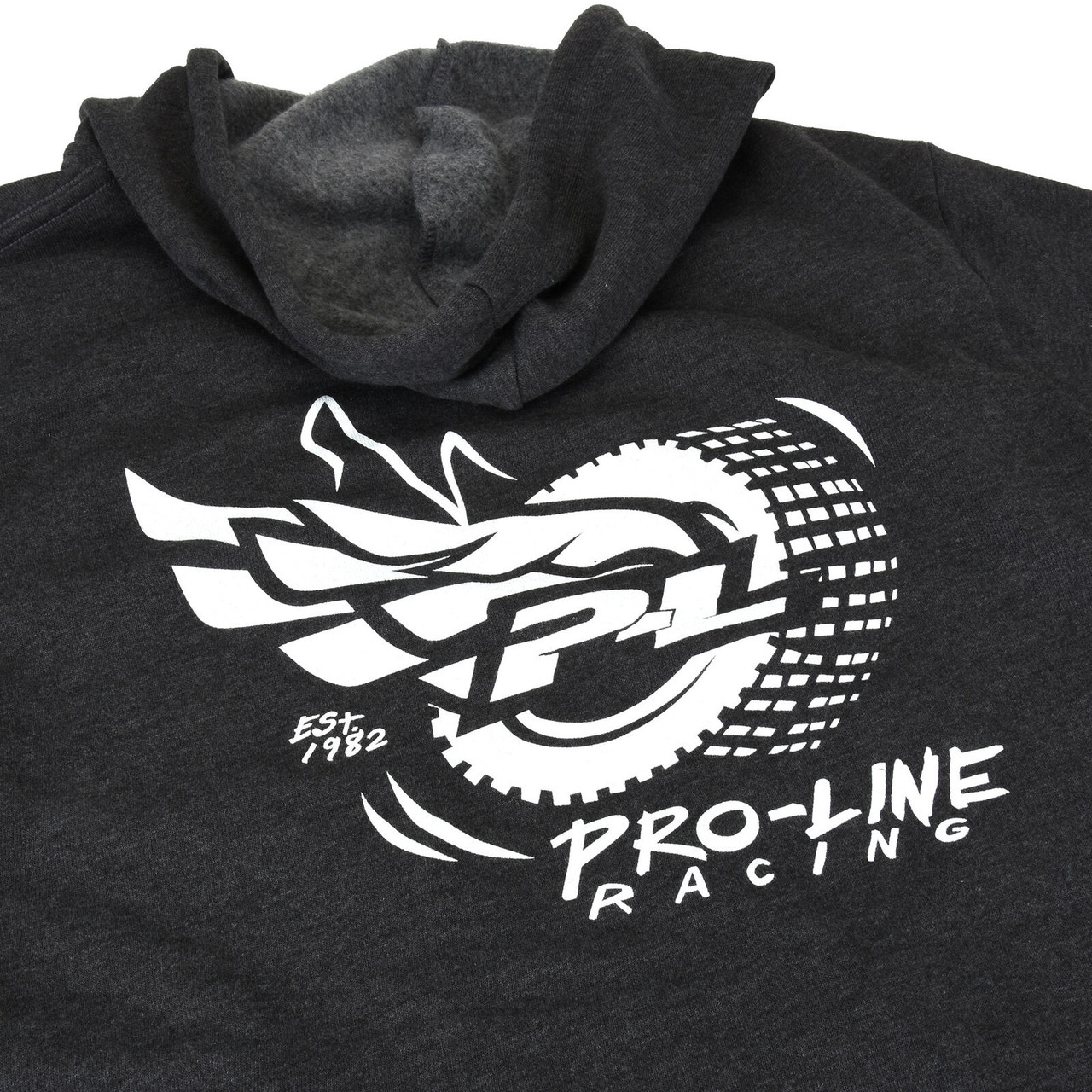 Pro-Line Wings Gray Zip-up Hoodie Sweatshirt, X-Large