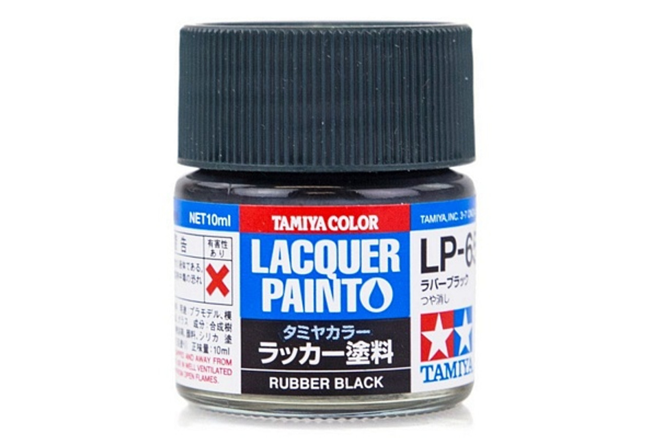 Tamiya 82165 Lacquer Paint LP-65 Rubber Black 10ml Bottle