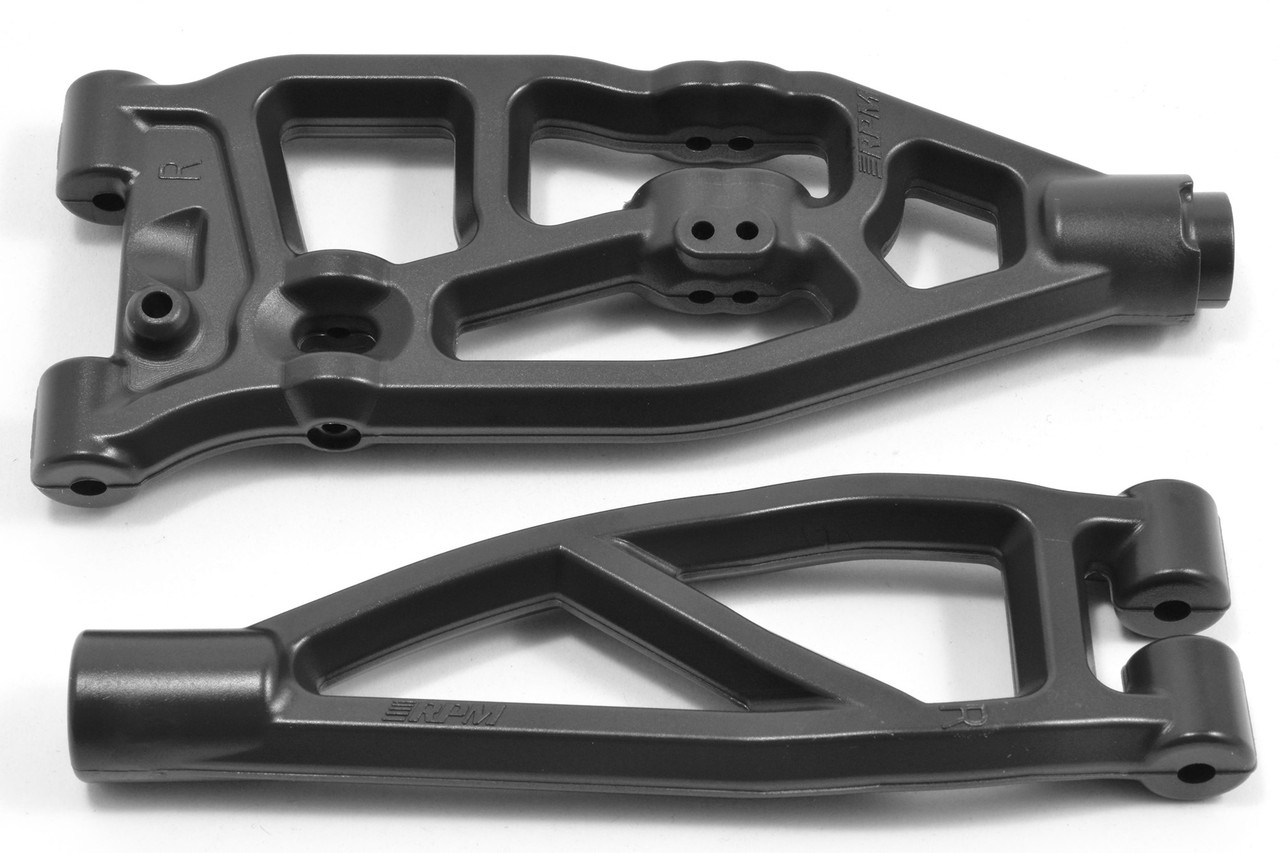 RPM 81602 Front Right Upper & Lower A-arms, Black, Arrma