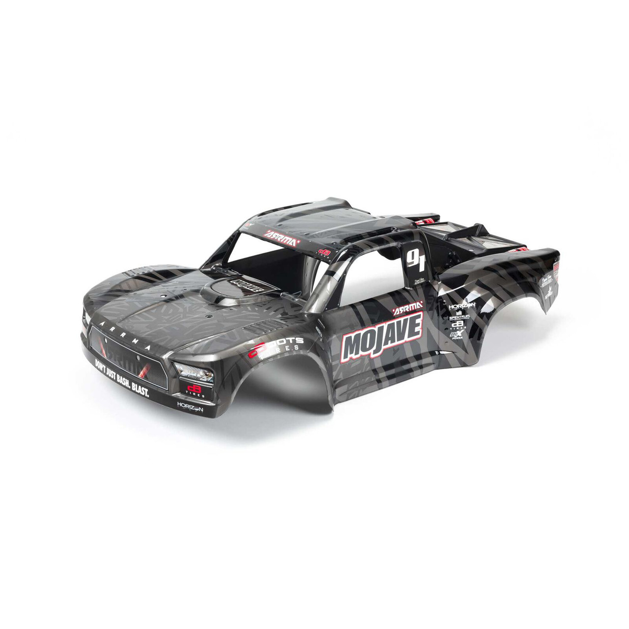 Arrma 411006 MOJAVE 1/7 EXB Painted Decaled Trimmed Body Black