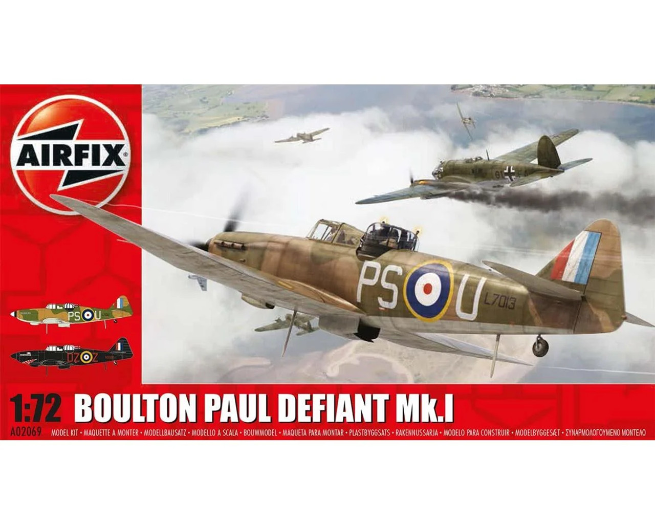 Airfix 2069 1/72 Boulton Paul Defiant Mk I Fighter Model Kit