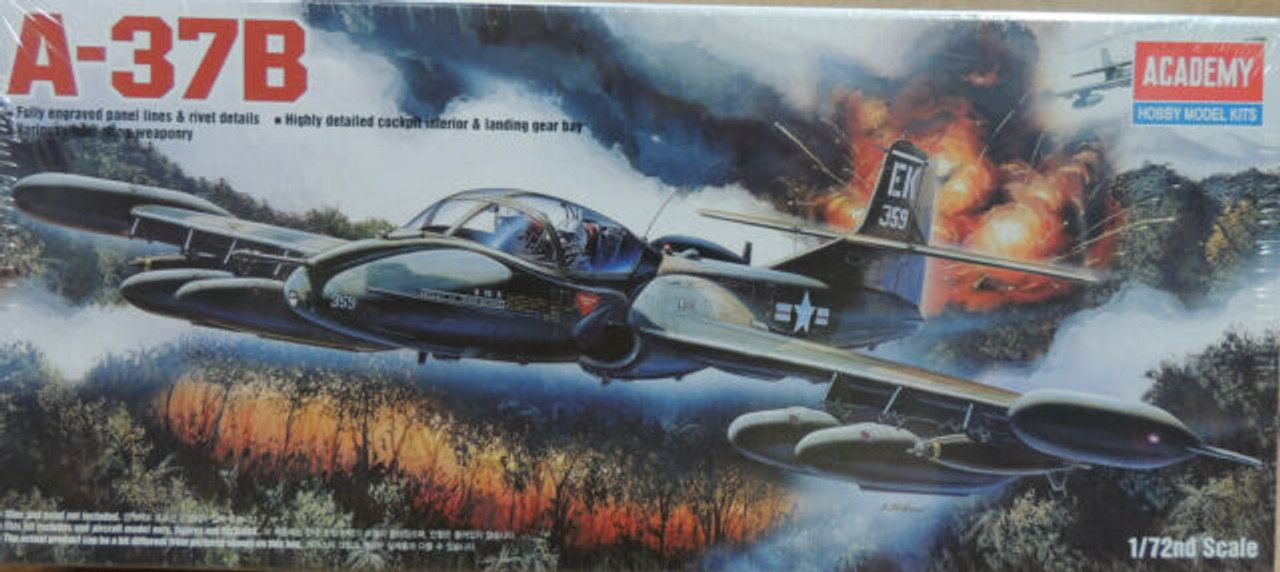 Academy 12461 Cessna A-37B Dragonfly 1/72 Scale Plastic Model Kit