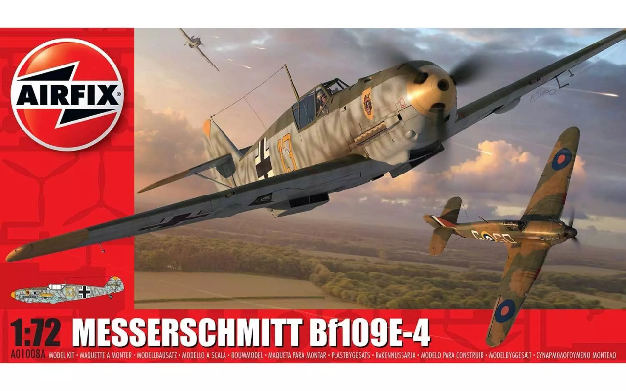 Airfix 1008 1/72 Messerschmitt Bf109E4 Fighter Model Kit