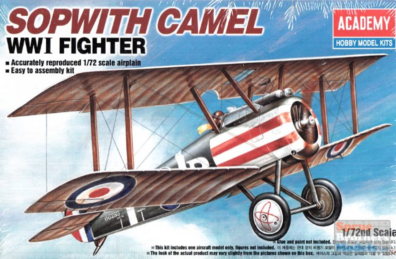 Academy 12447 WWI Sopwith Camel 1/72 Scale Plastic Model Kit