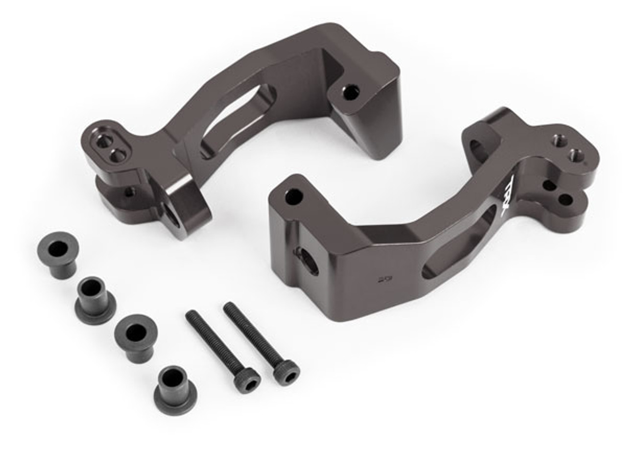 Traxxas 9532A Caster blocks Aluminum, Dark titanium-anodized Sledge