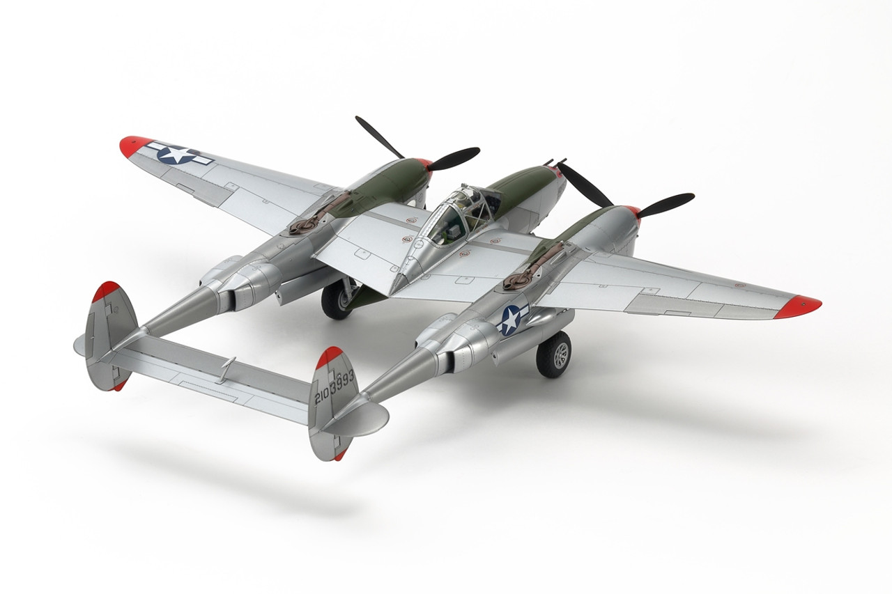 Tamiya 61123 1/48 Aircraft Lockheed P-38 J Lightning Plastic Model Kit