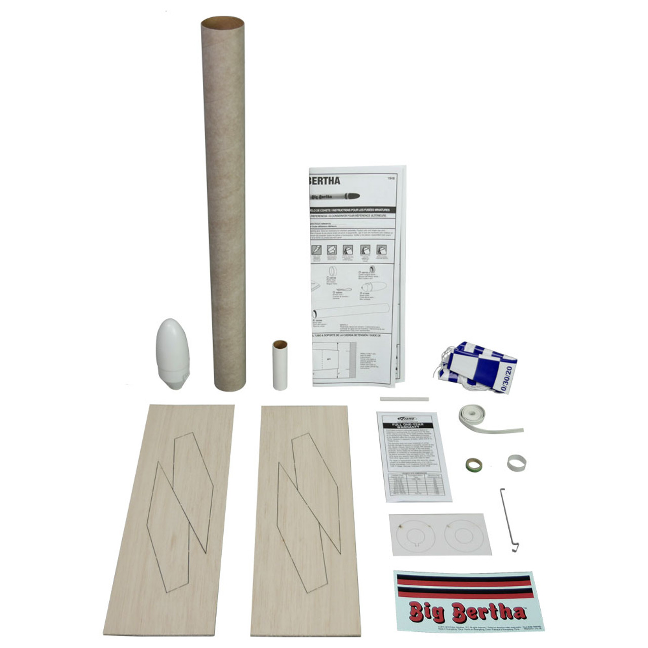 Estes 1948 Big Bertha Model Rocket Kit, Skill Level 1