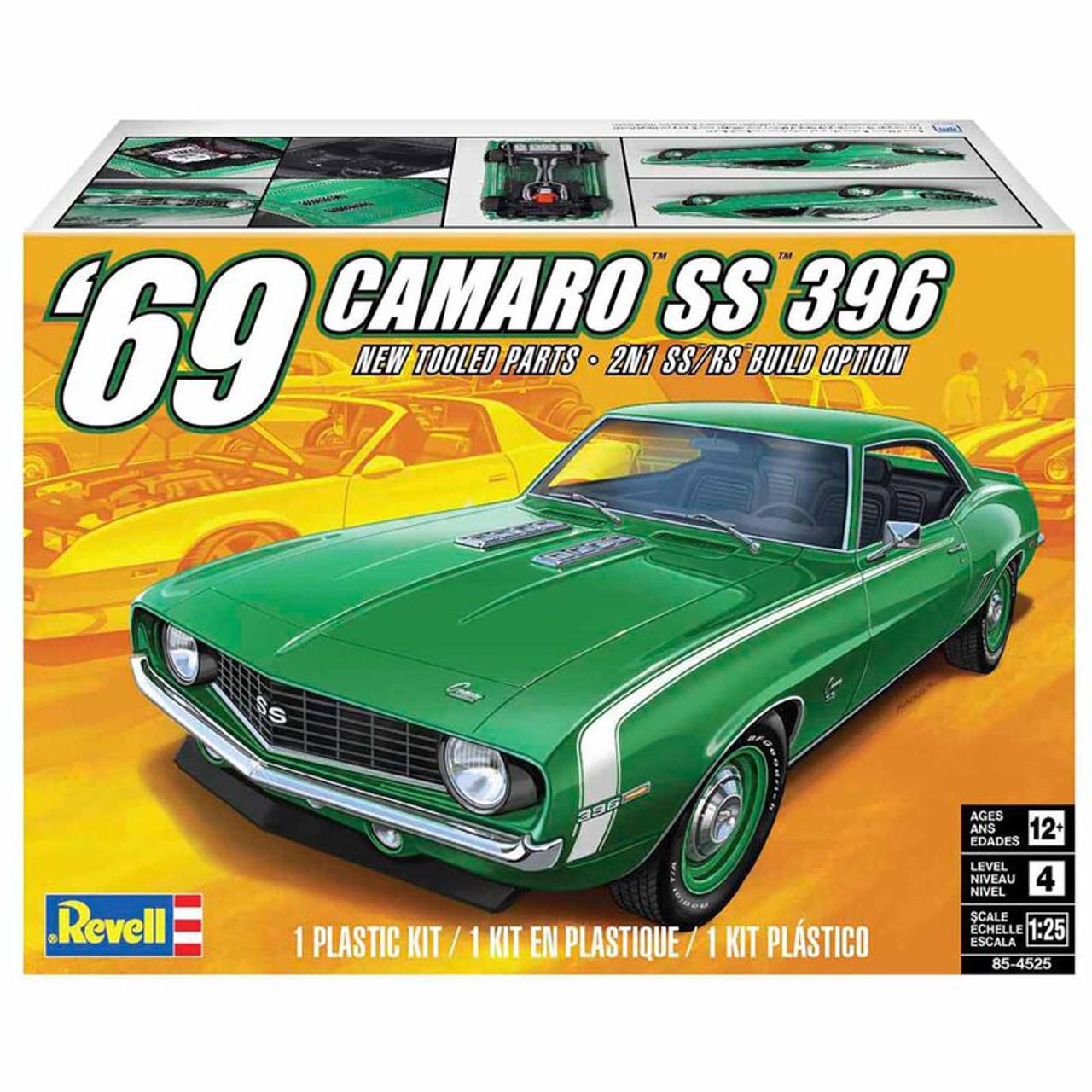 Revell 854525 1/25 69 Camaro SS 396 2N1 Model Kit