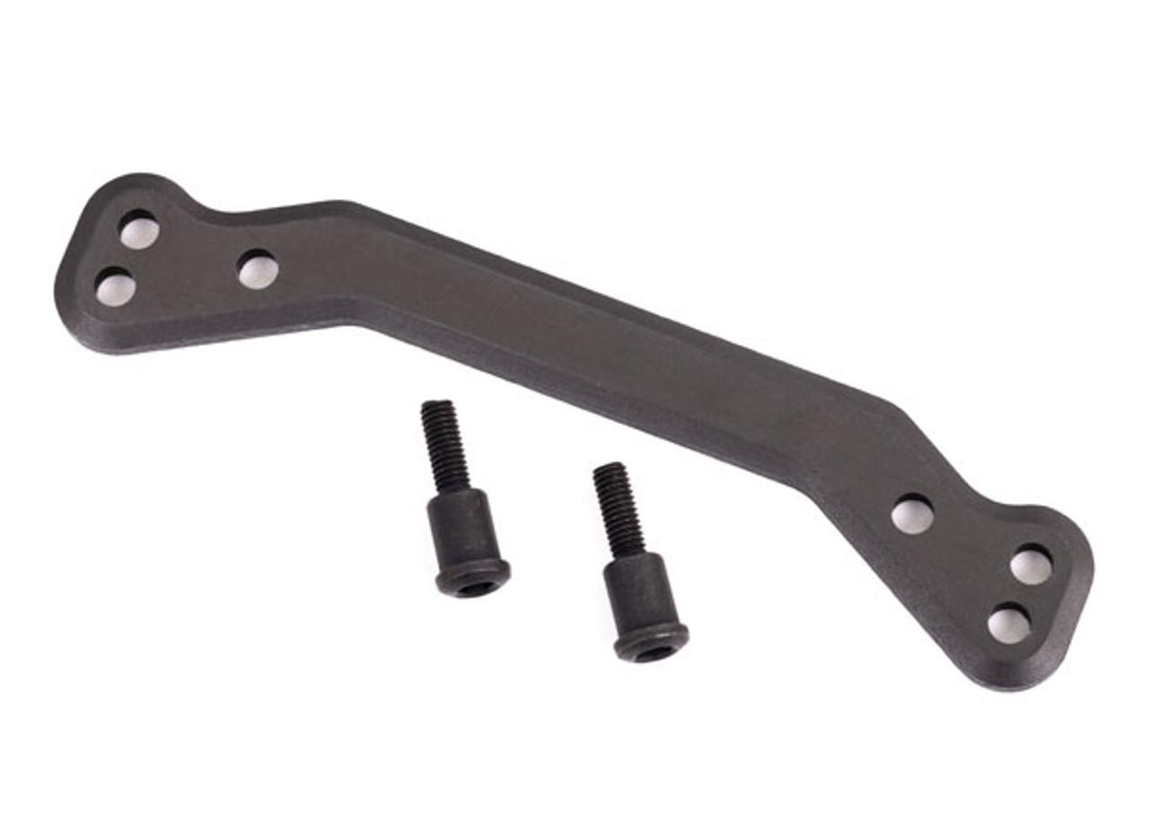 Traxxas 9546A Draglink, steering, 6061-T6 aluminum (dark titanium-anodized)/ 3x14mm SS (2)