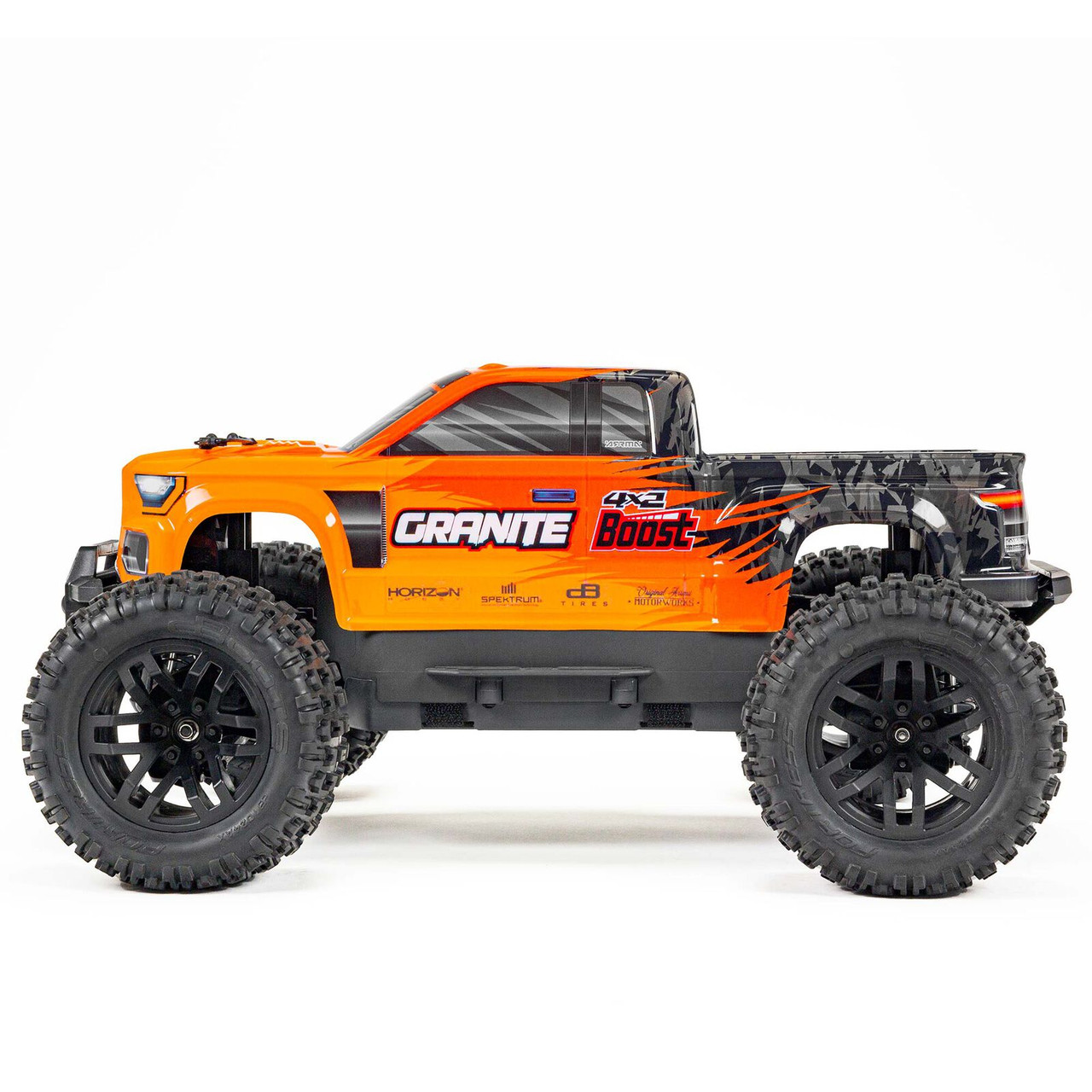 Arrma 1/10 GRANITE 4X2 BOOST MEGA 550 Brushed Monster Truck RTR with Battery & Charger, Orange