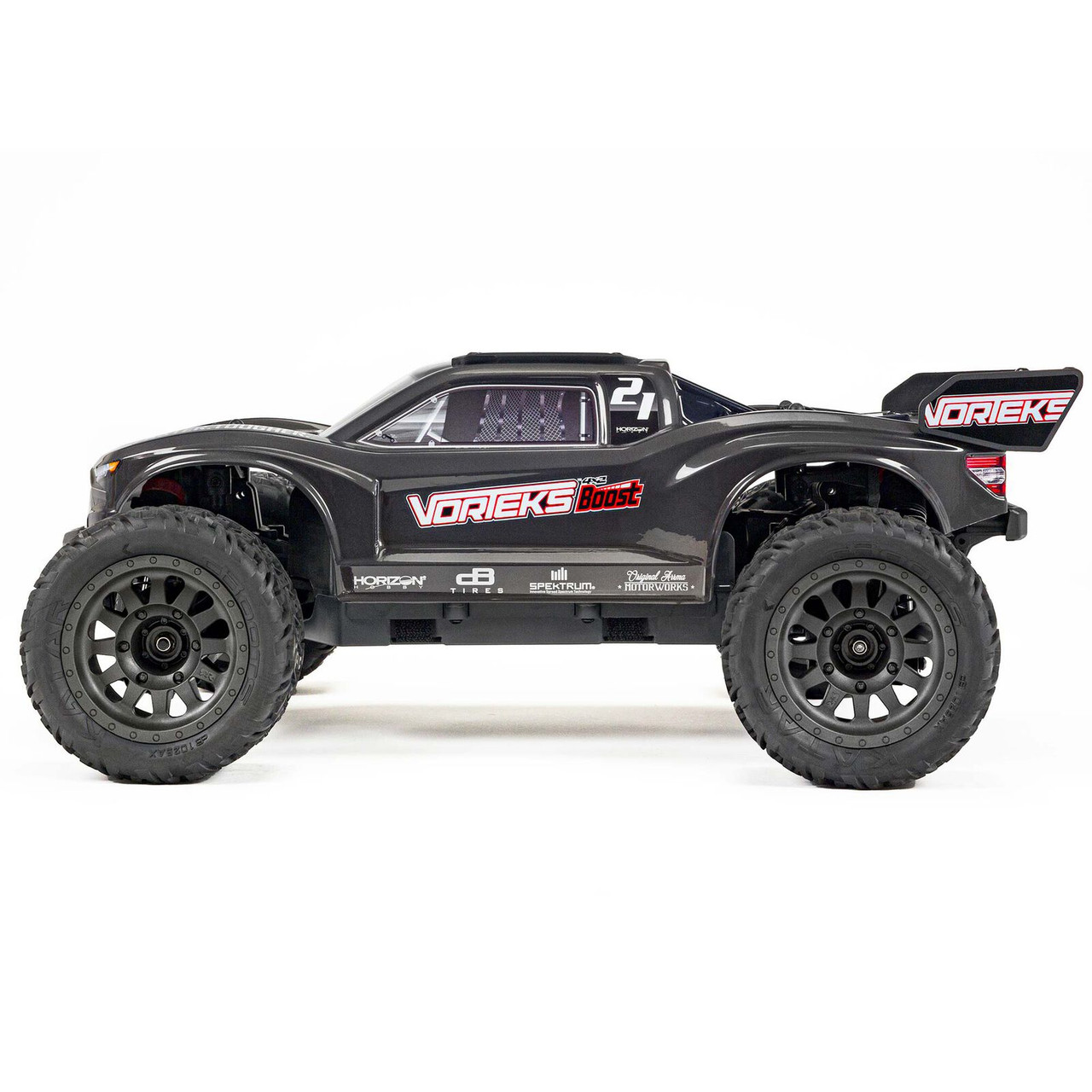 Arrma 1/10 VORTEKS 4X2 BOOST MEGA 550 Brushed Stadium Truck RTR, Gunmetal