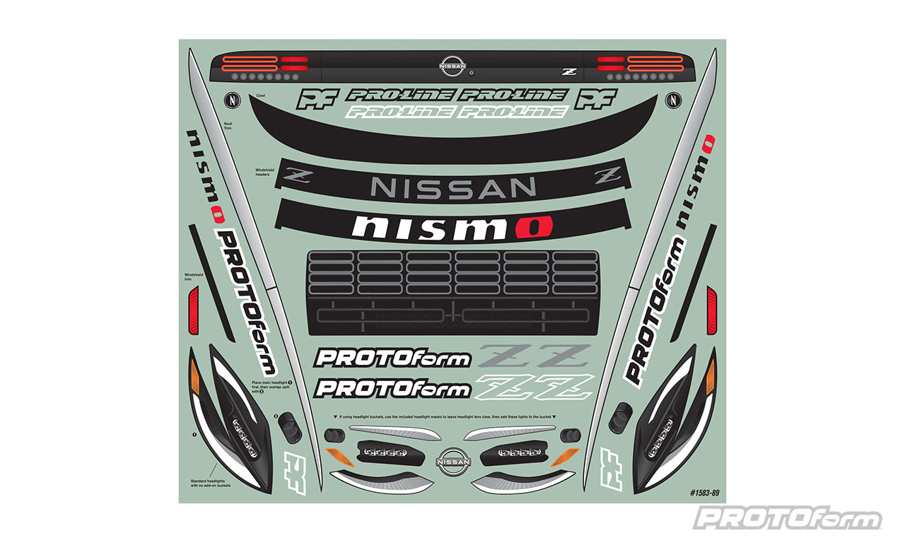 Protoform 1583-00 1/8 2023 Nissan Z Clear Body: Vendetta - Small