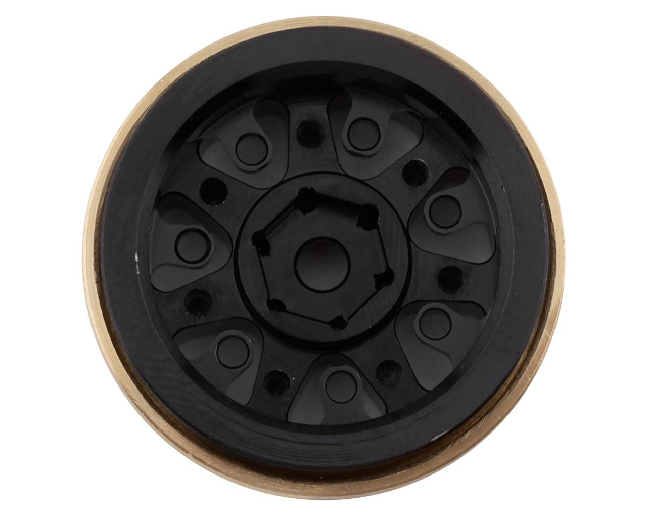 Samix SCX24 Aluminum & Brass 1.0" Beadlock Wheel Set (Black) (4)