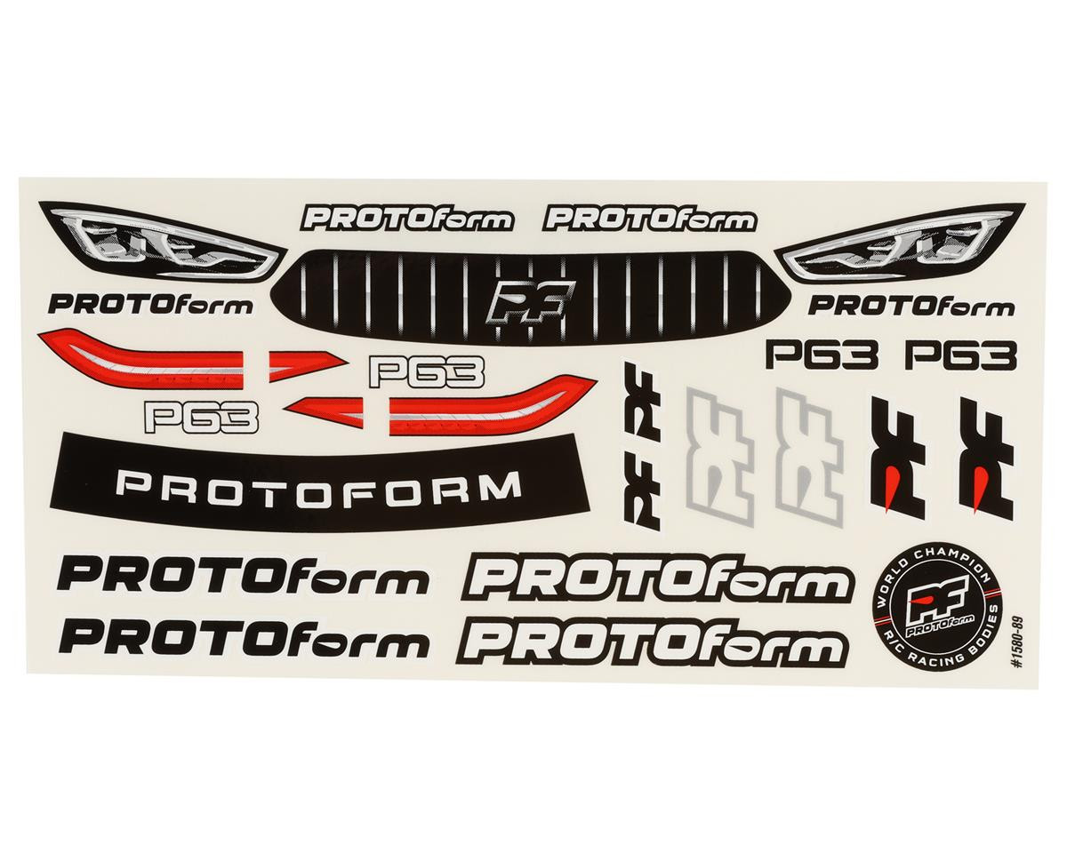 Protoform 1580-15 1/10 P63 X-Lite (0.4mm) Clear Body for 190mm TC