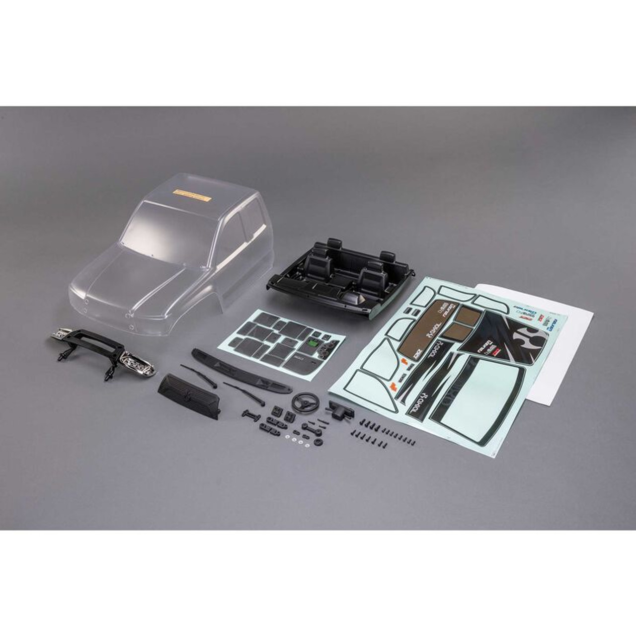 Axial 250011 SCX6: Body & Interior Set (Clear): Trail Honcho