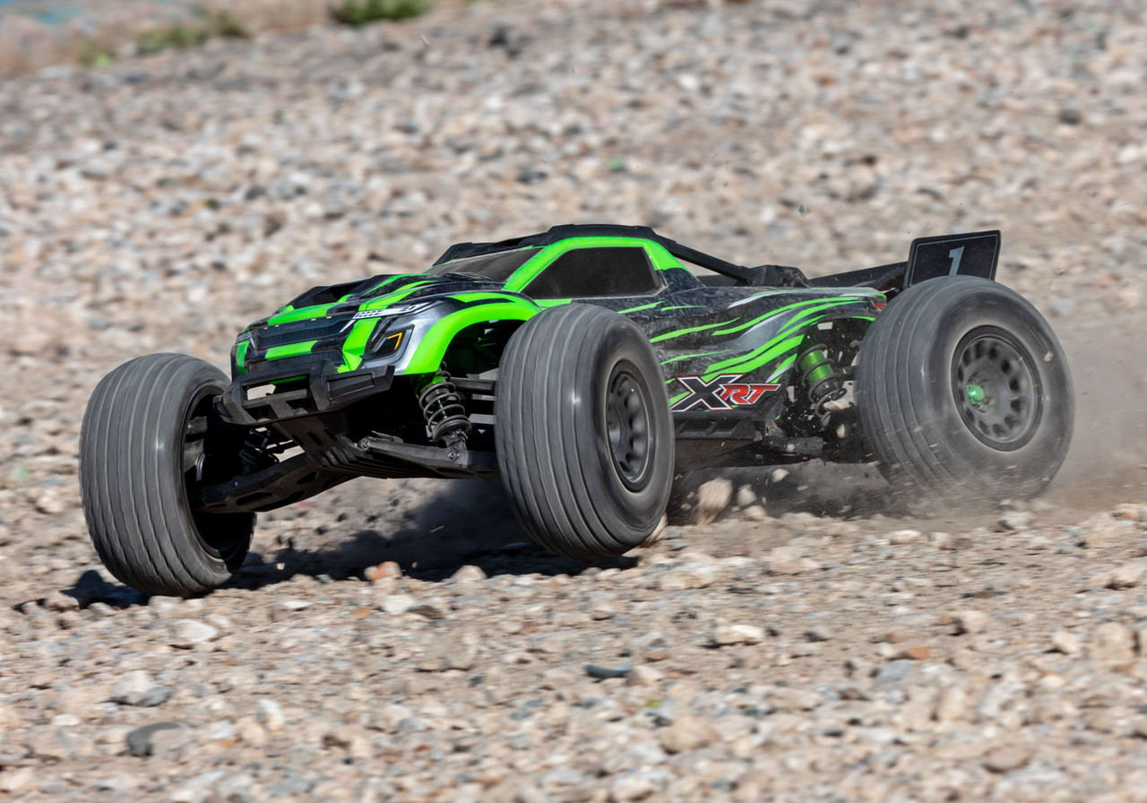 サバンナ RCカー ダークグリーン Traxxas XRT 8S Brushless Electric Race Truck, Green - Small