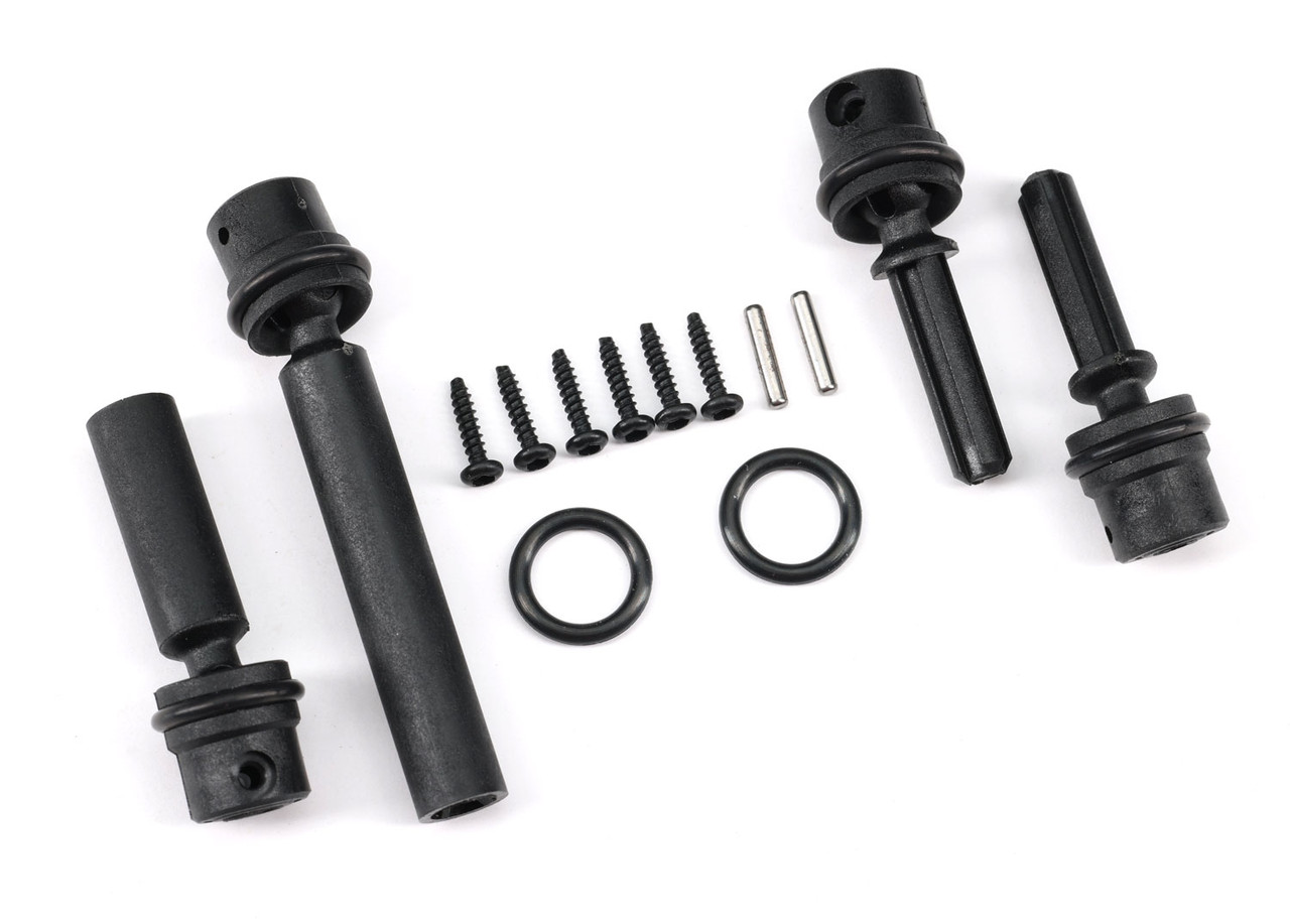 Traxxas 9755 Driveshafts, center, assembled (front & rear)