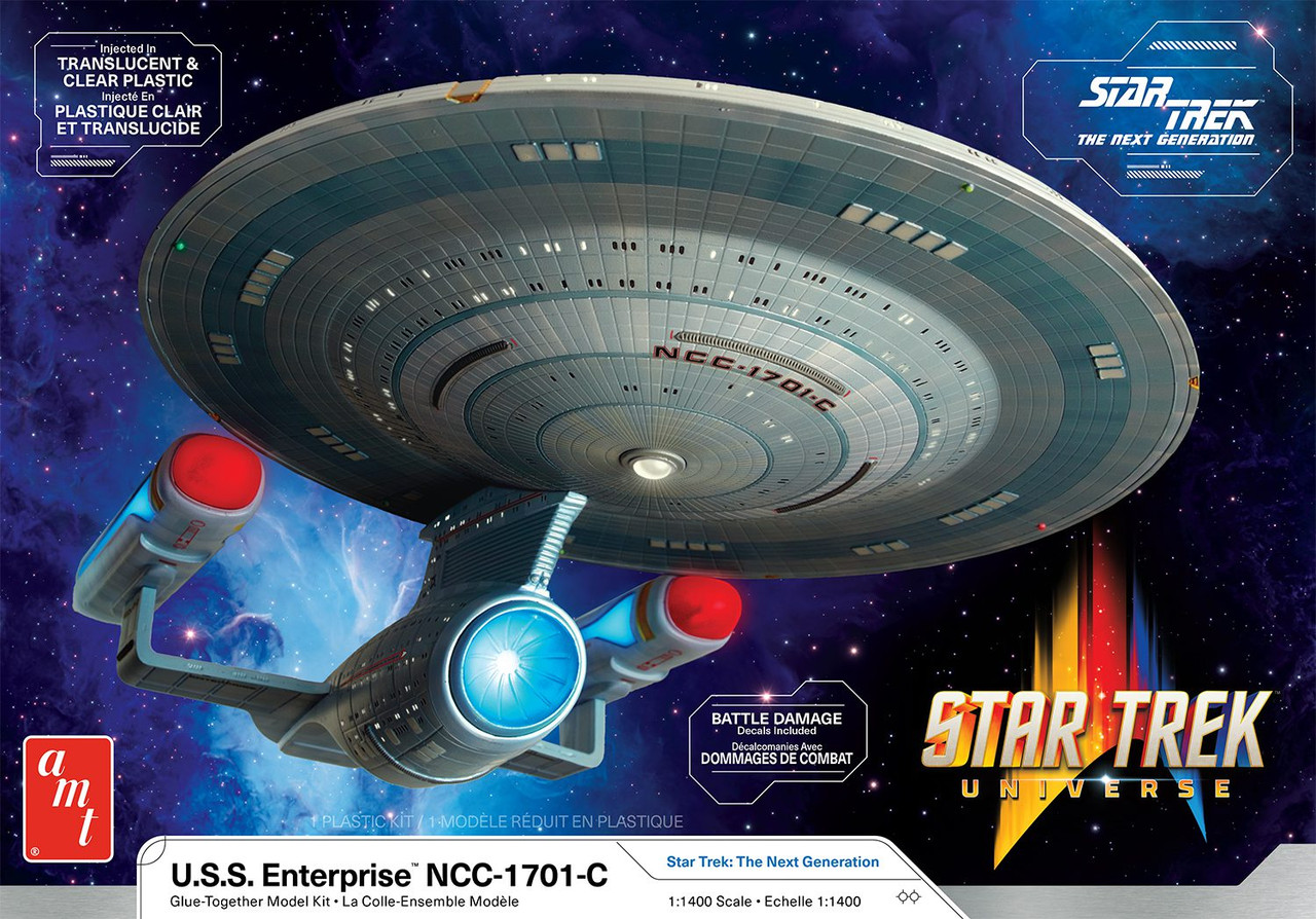 1/1000 U.S.S. Enterprise カーンの逆襲 AMT 1332M Star Trek U.S.S. Enterprise NCC-1701-C, 1/1400 - Small
