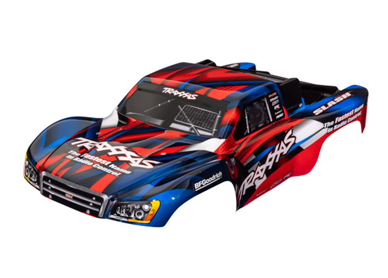 Traxxas 5851R Body, Slash 2WD (also fits Slash VXL & Slash 4X4), Red/Blue 