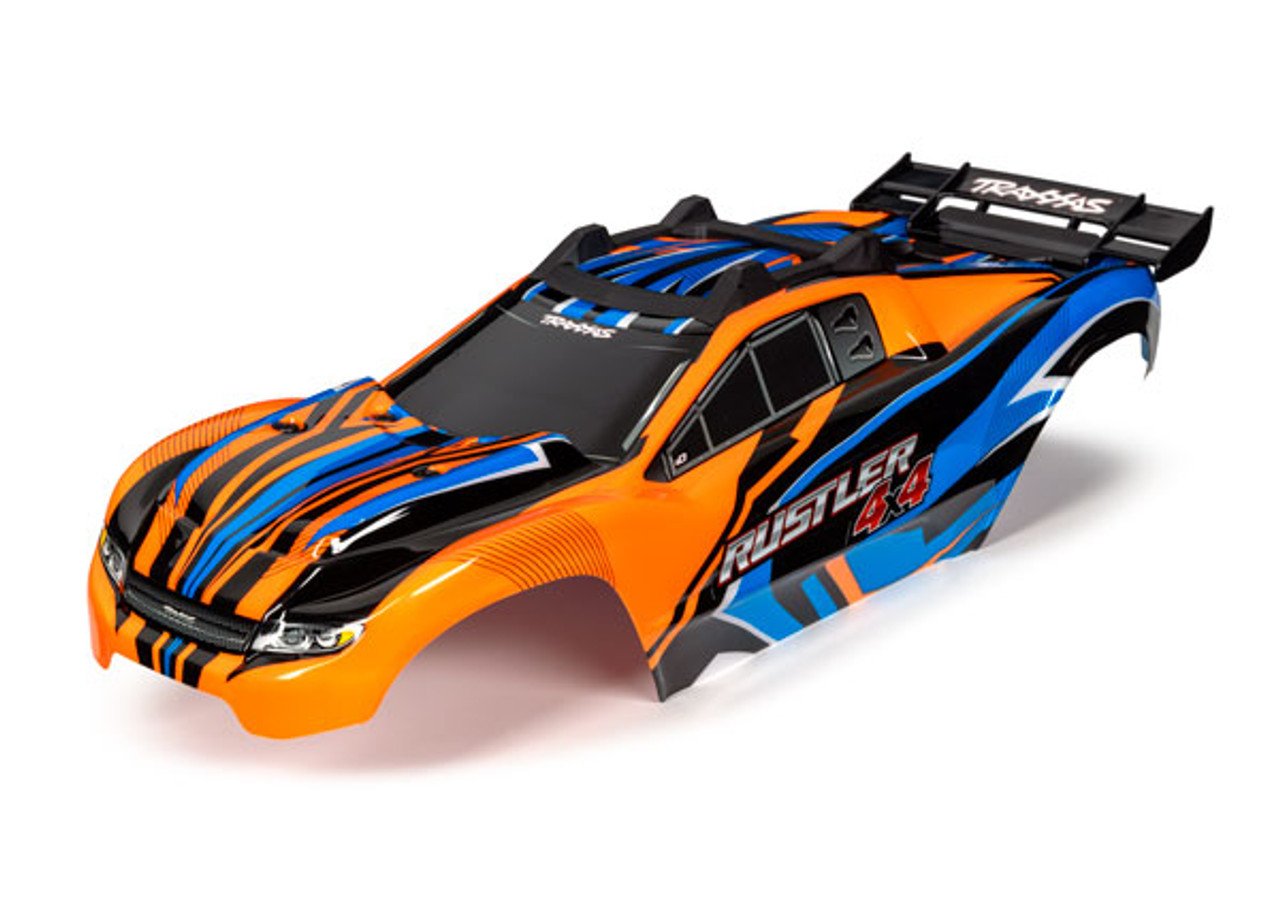 Traxxas 6734T Body, Rustler 4X4, Orange