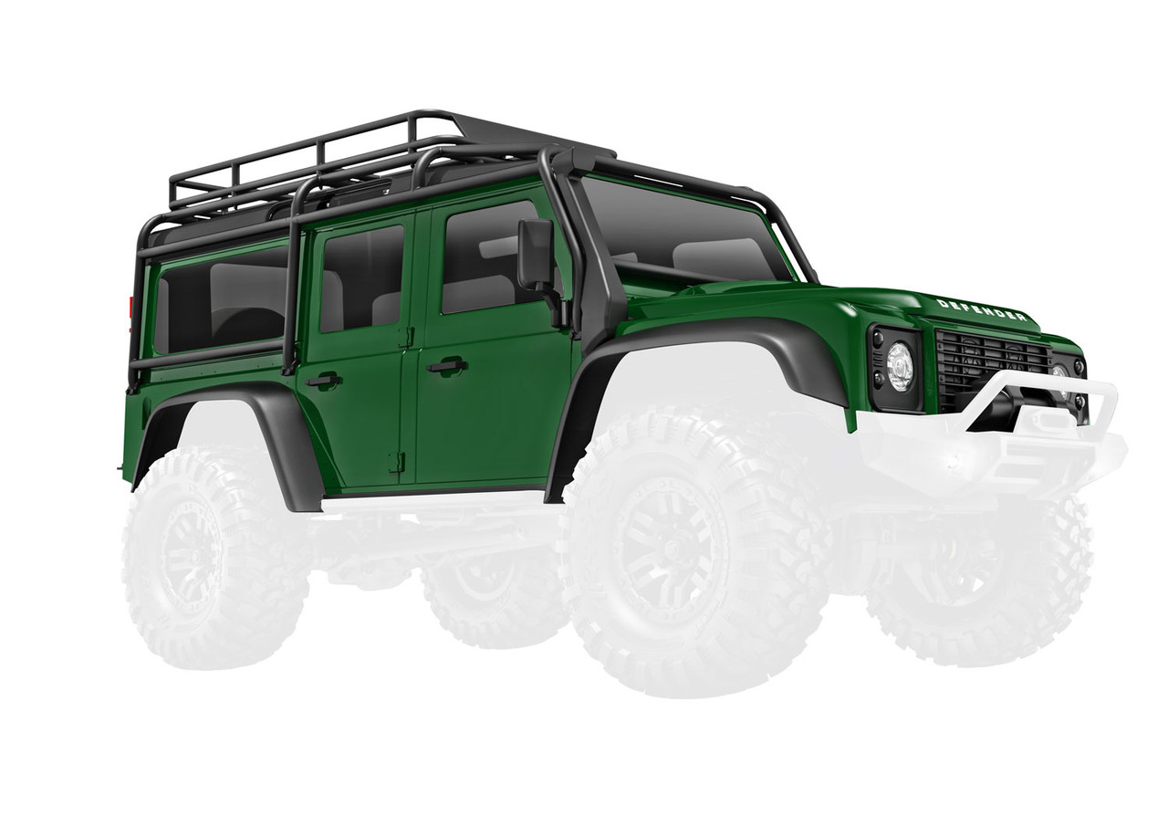 Traxxas 9712-GRN -TRX-4M Body, Land Rover Defender, complete, Green