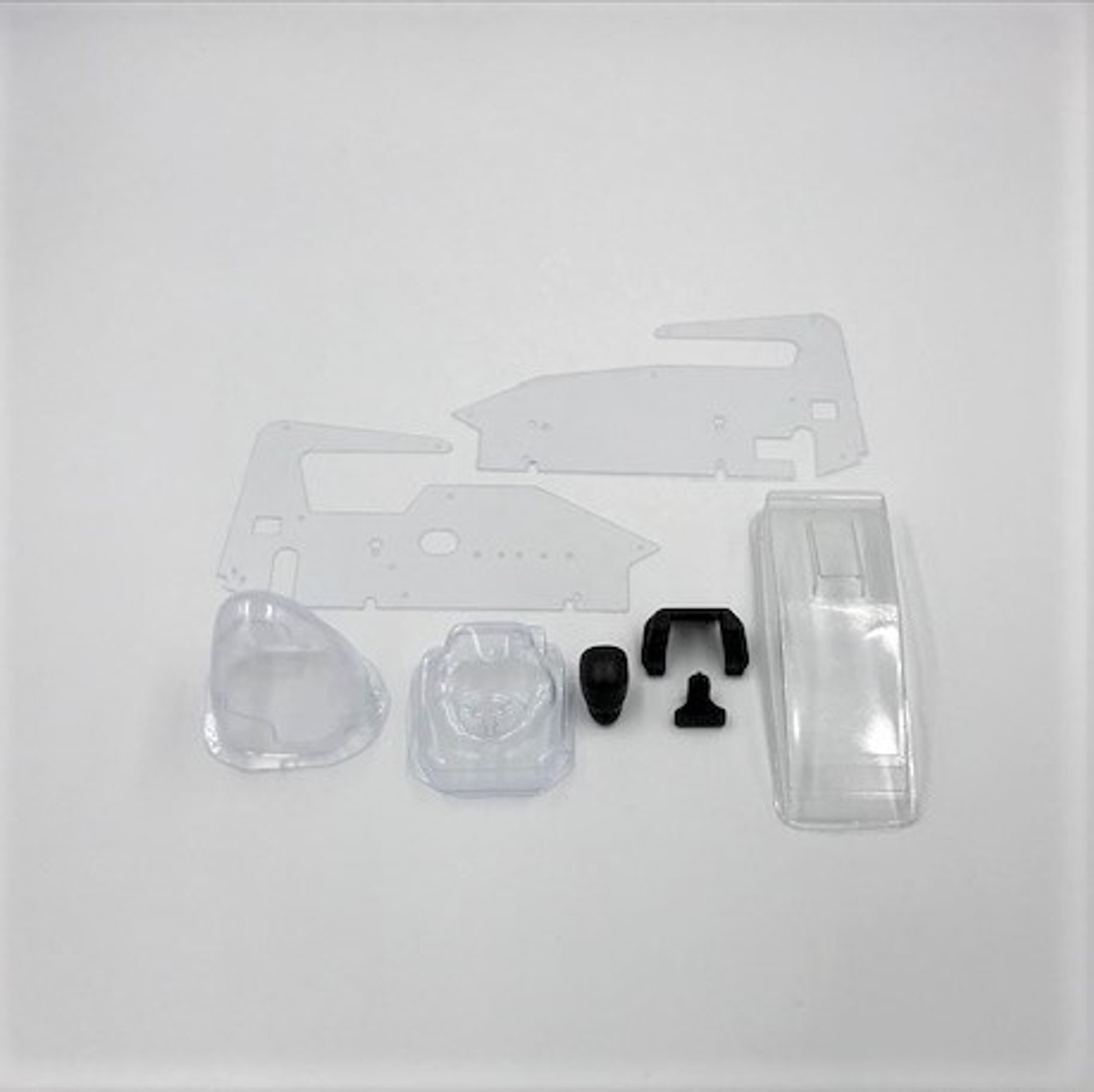 1RC Racing Body & Driver, Clear, 1/18 Midget 2.0