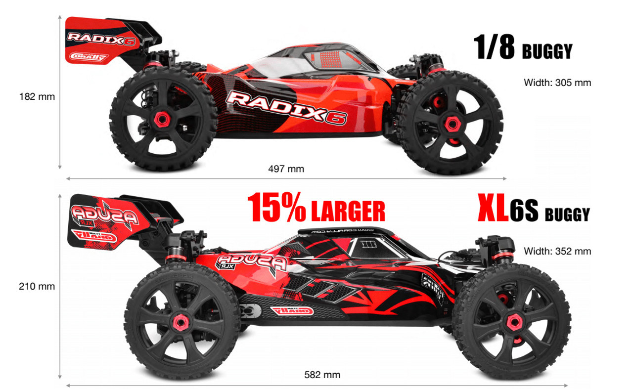 Team Corally Asuga XLR 6S RTR Racing Buggy - Blue, Large Scale