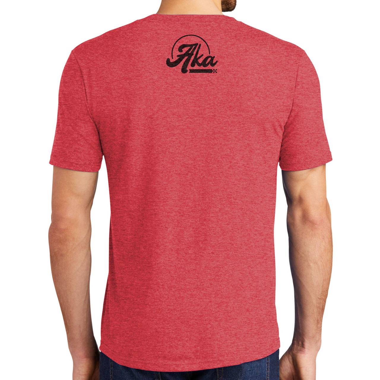 AKA Retro Tri-Blend Red T-Shirt, 2XL