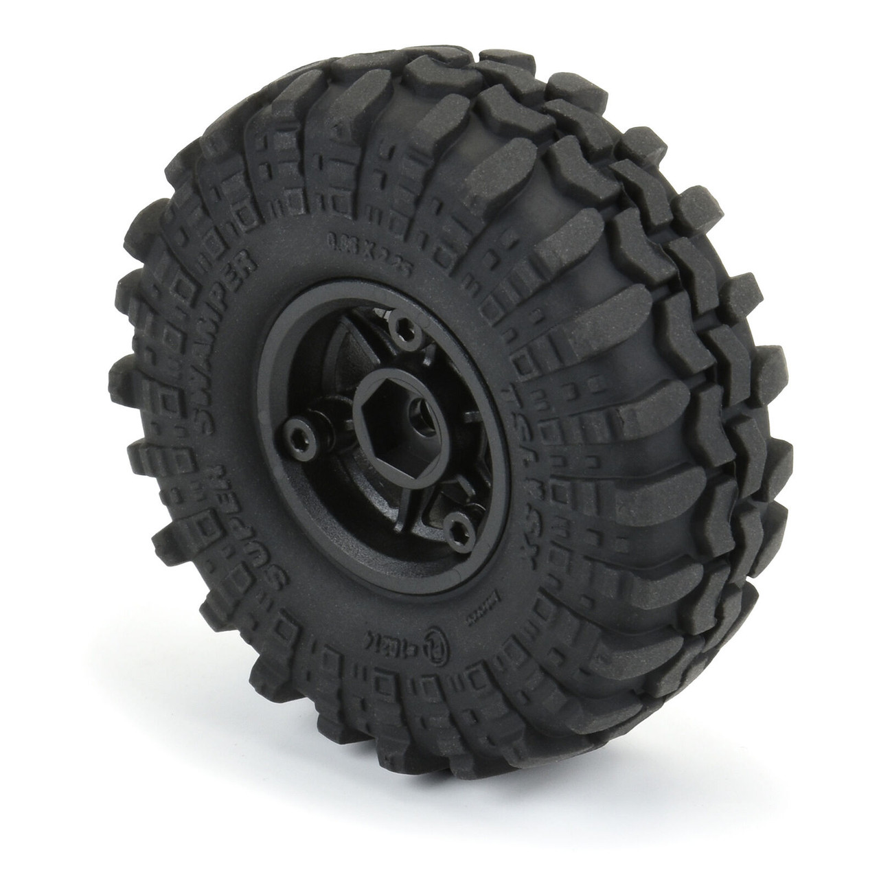 Proline 10214-10 1/24 Interco Super Swamper F/R 1.0" Tires MTD 7mm Black Holcomb (4)