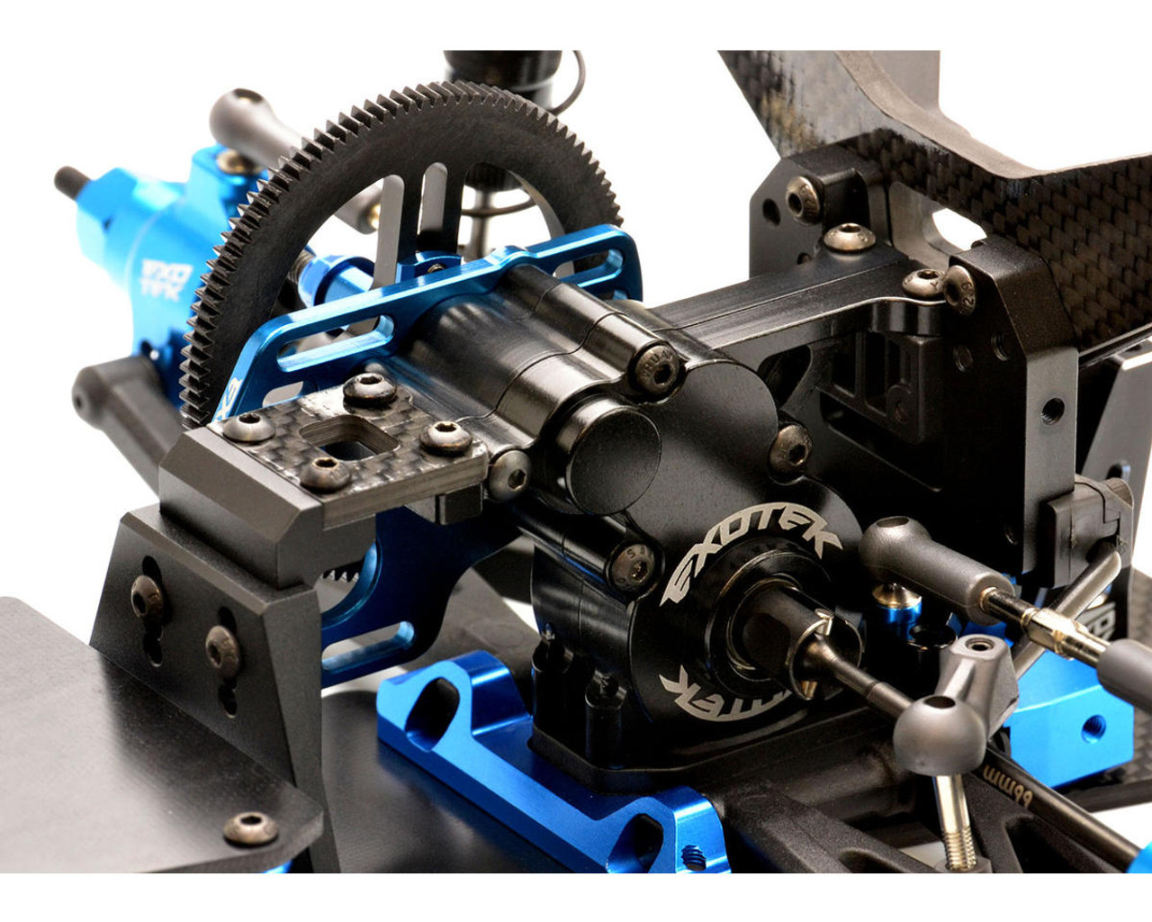 Exotek Racing 2123 DR10M Aluminum 3 Gear Gearbox w/Motor Plate