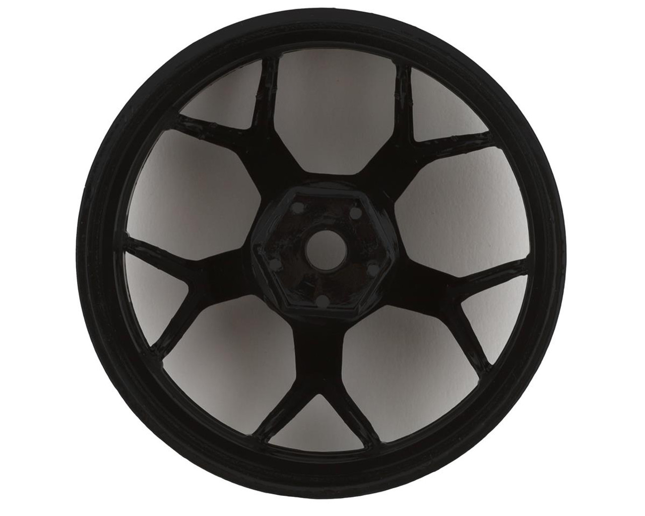 DS Racing Feathery Split Spoke Drift Rim (Matte Black) (2) (6mm Offset) w/12mm Hex