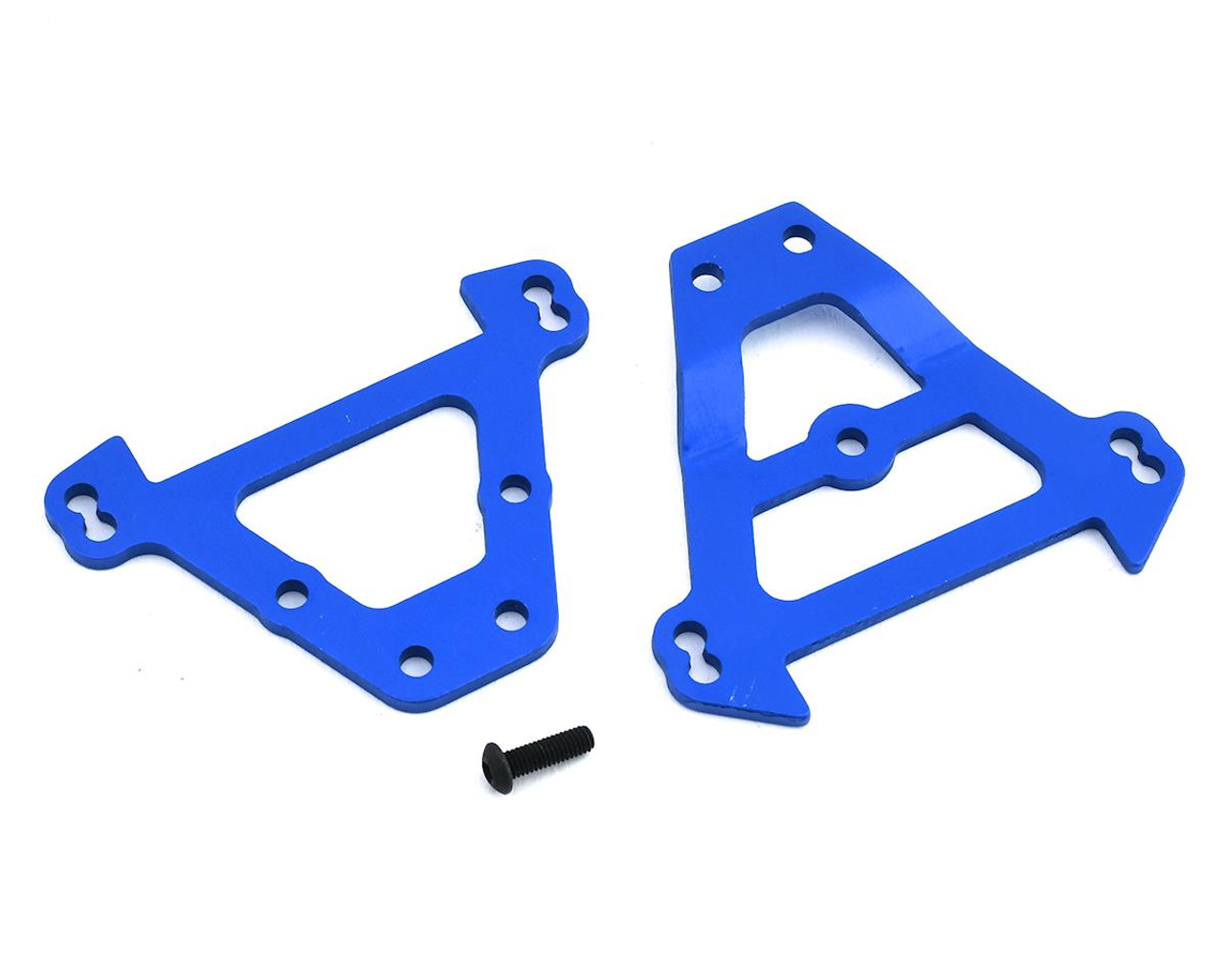 Traxxas 5323 Bulkhead tie bars, front & rear (blue anodized aluminum)