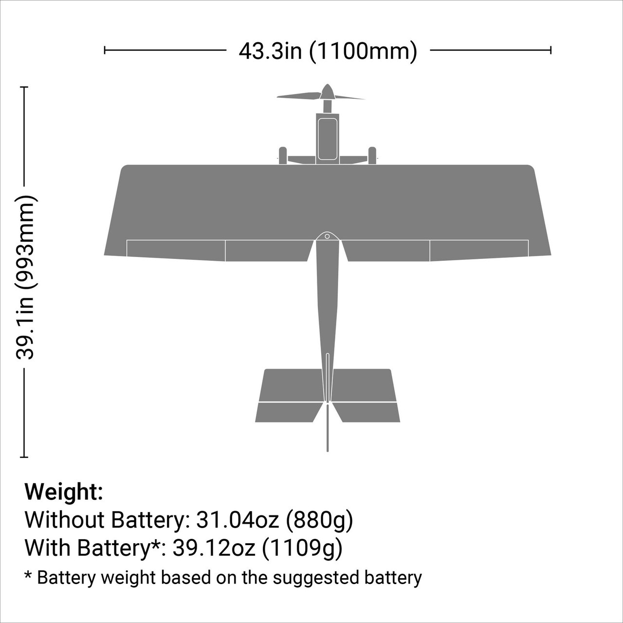 Eflite Ultra Stick 1.1m BNF Basic 