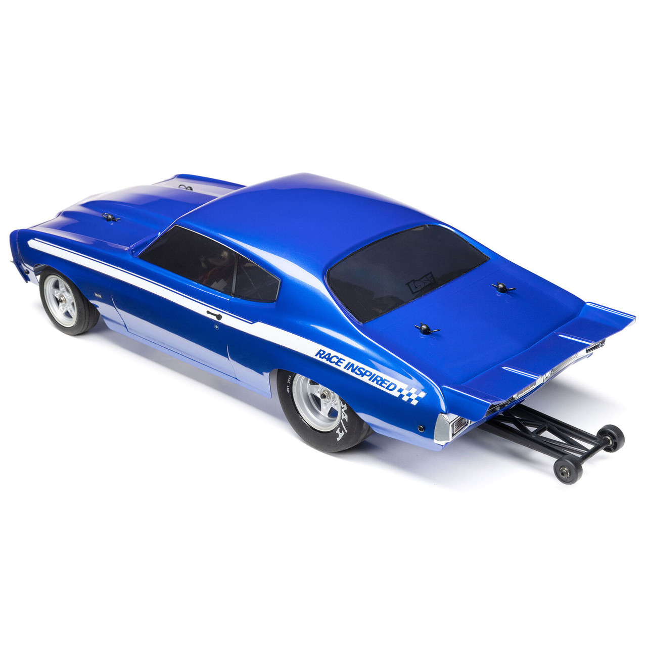 Losi 1/16 1970 Chevelle 2WD Mini No Prep Drag Car RTR, Blue