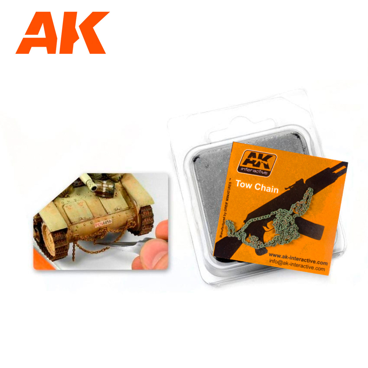 AK Interactive Rusty Tow Chain - Small