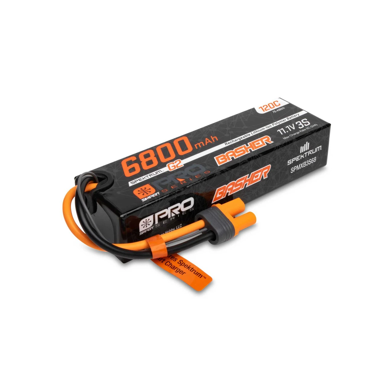 Spektrum 11.1V 6800mAh 3S 120C Smart G2 Pro Basher LiPo: IC5