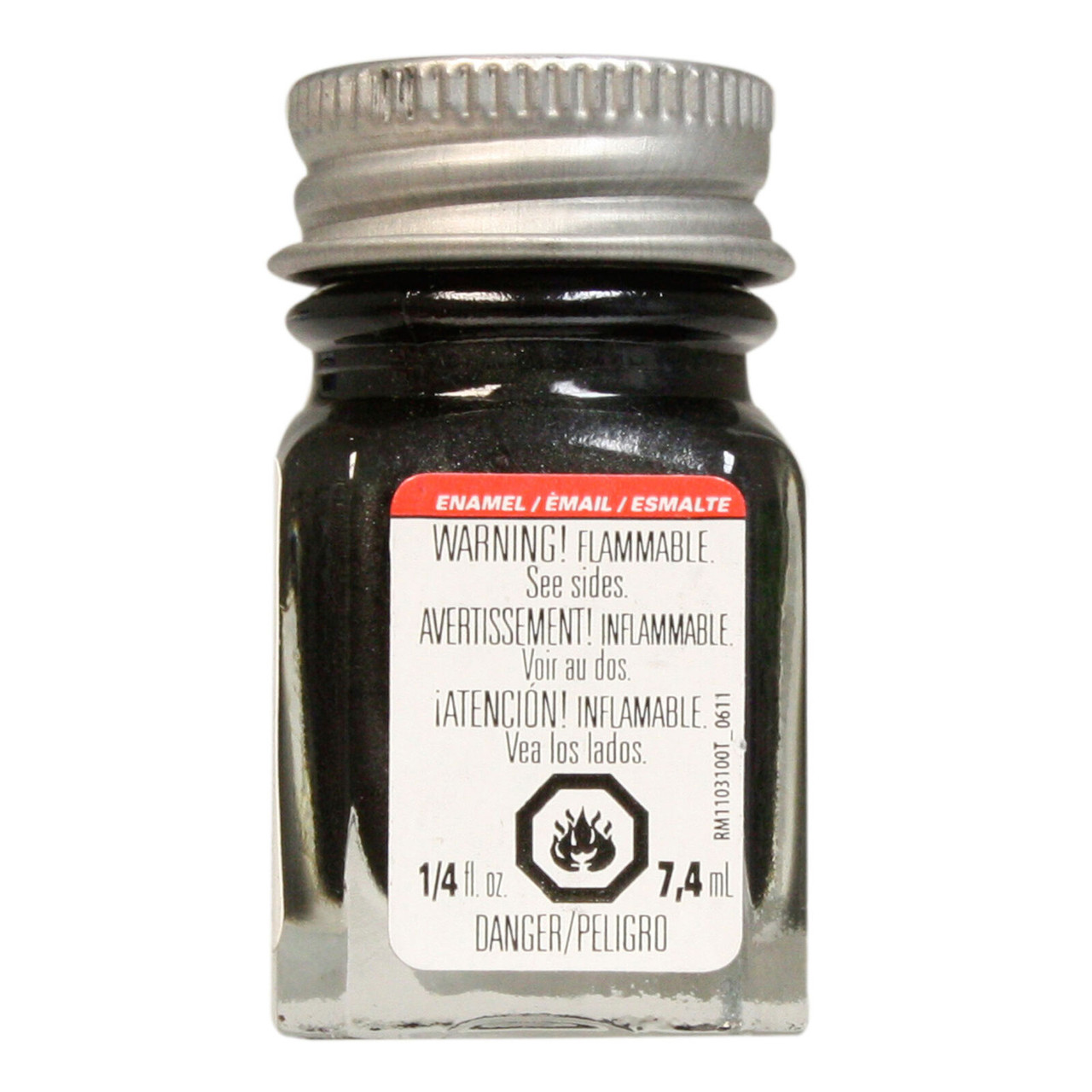 Testors Graphite Grey Metallic Enamel Paint 1/4oz