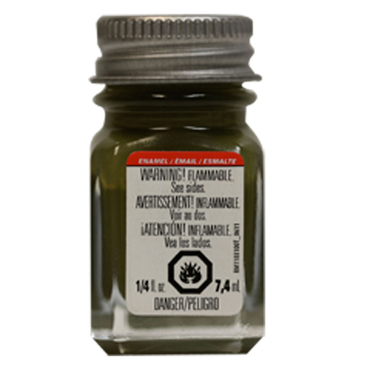 Testors Flat Olive Green Enamel Paint 1/4oz