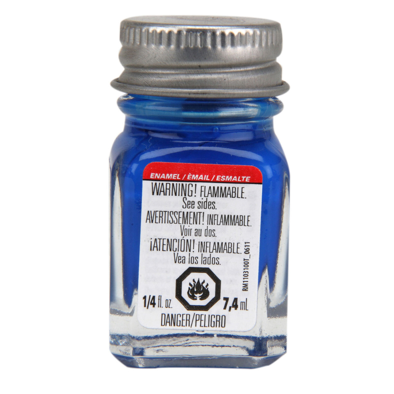 Testors Blue Fluorescent Enamel Paint 1/4oz