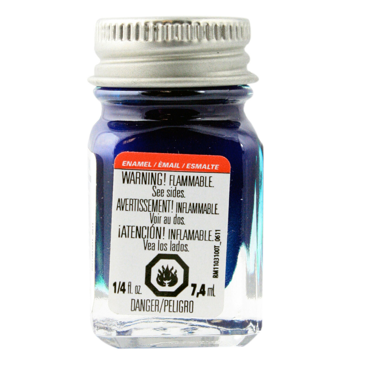 Testors Metal Flake Blue Enamel Paint 1/4oz