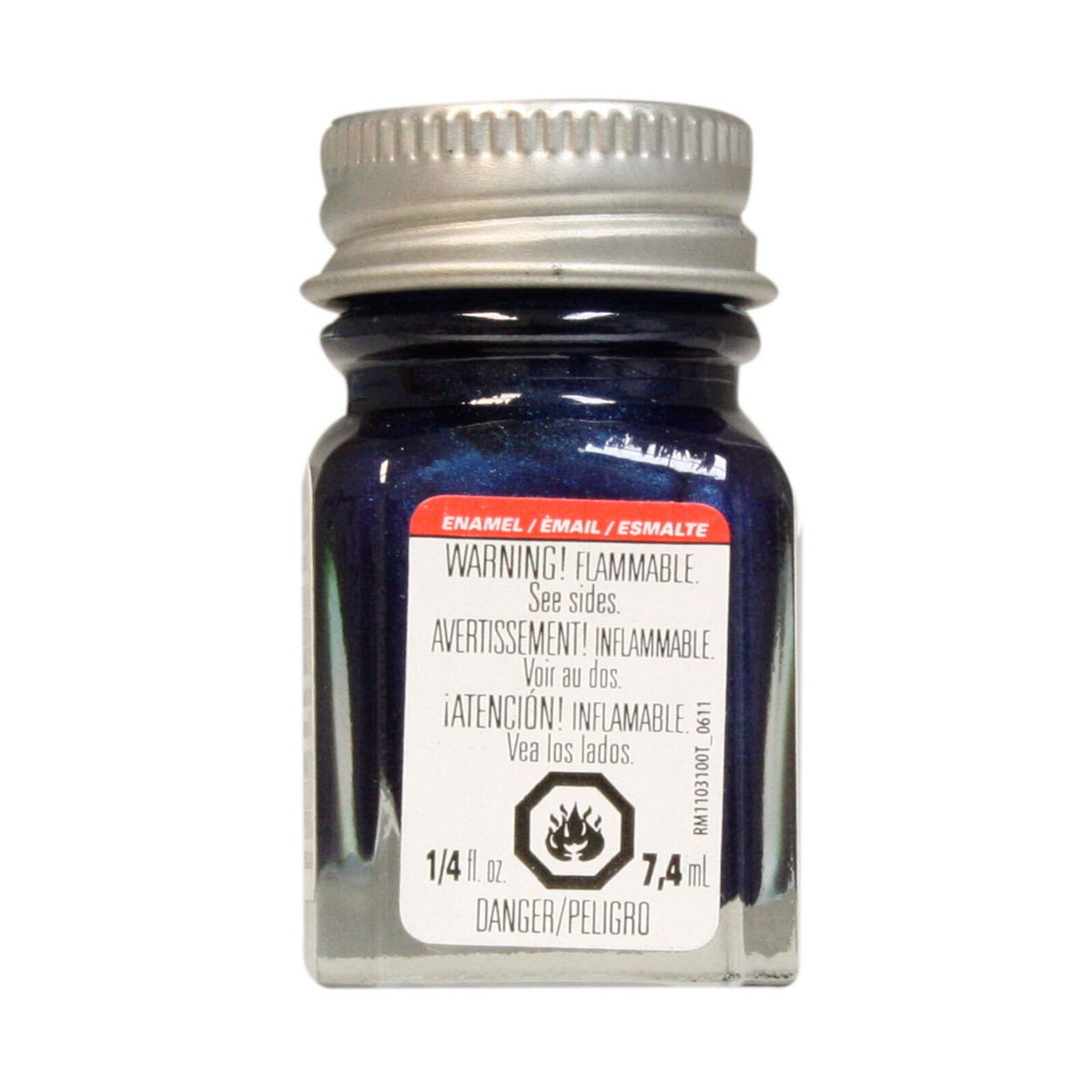 Testors Artic Blue Metallic Enamel Paint 1/4oz