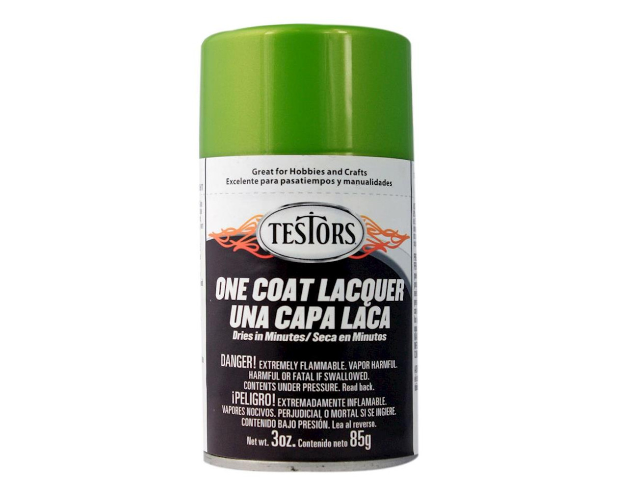 Testors One Coat Lime Ice Extreme Lacquer Spray 3 oz