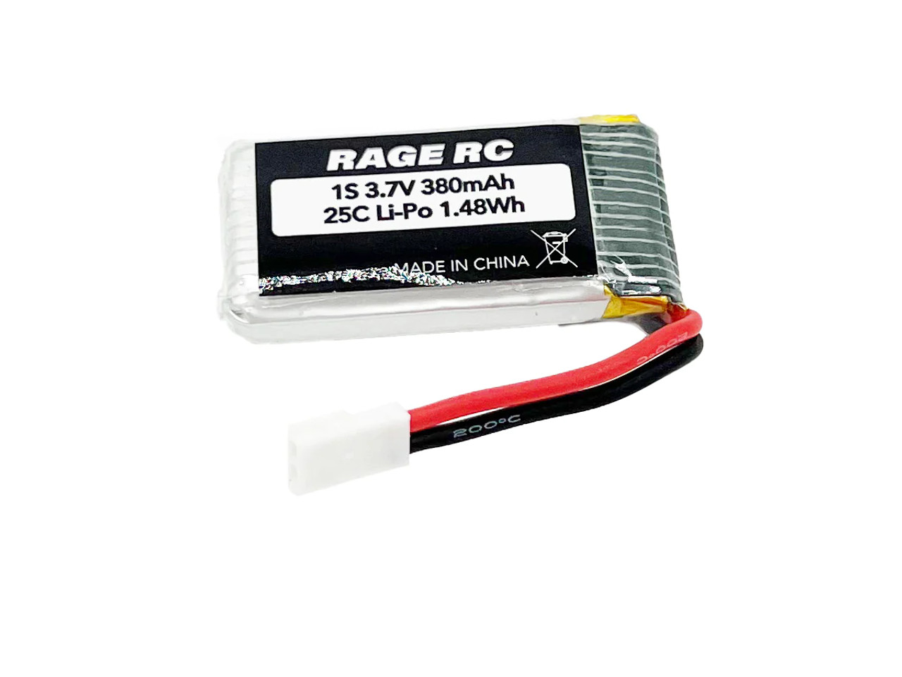 Rage RC 3.7V 380mAh 1S Lipo Battery; Jetpack Commander XL